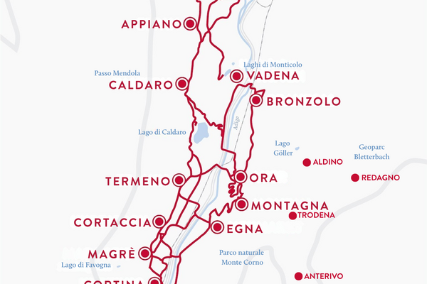 Mappa Strada del Vino